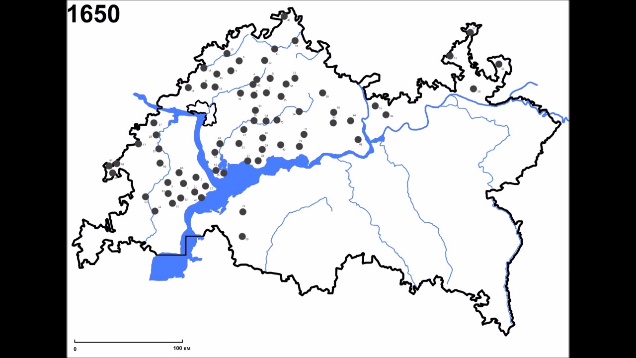Где проживают татары на территории россии карта