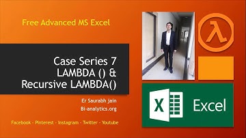 Using Lambda & Recursive Lambda to create user defined custom function Excel