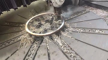 Facing operation on Titan machine on large size ring