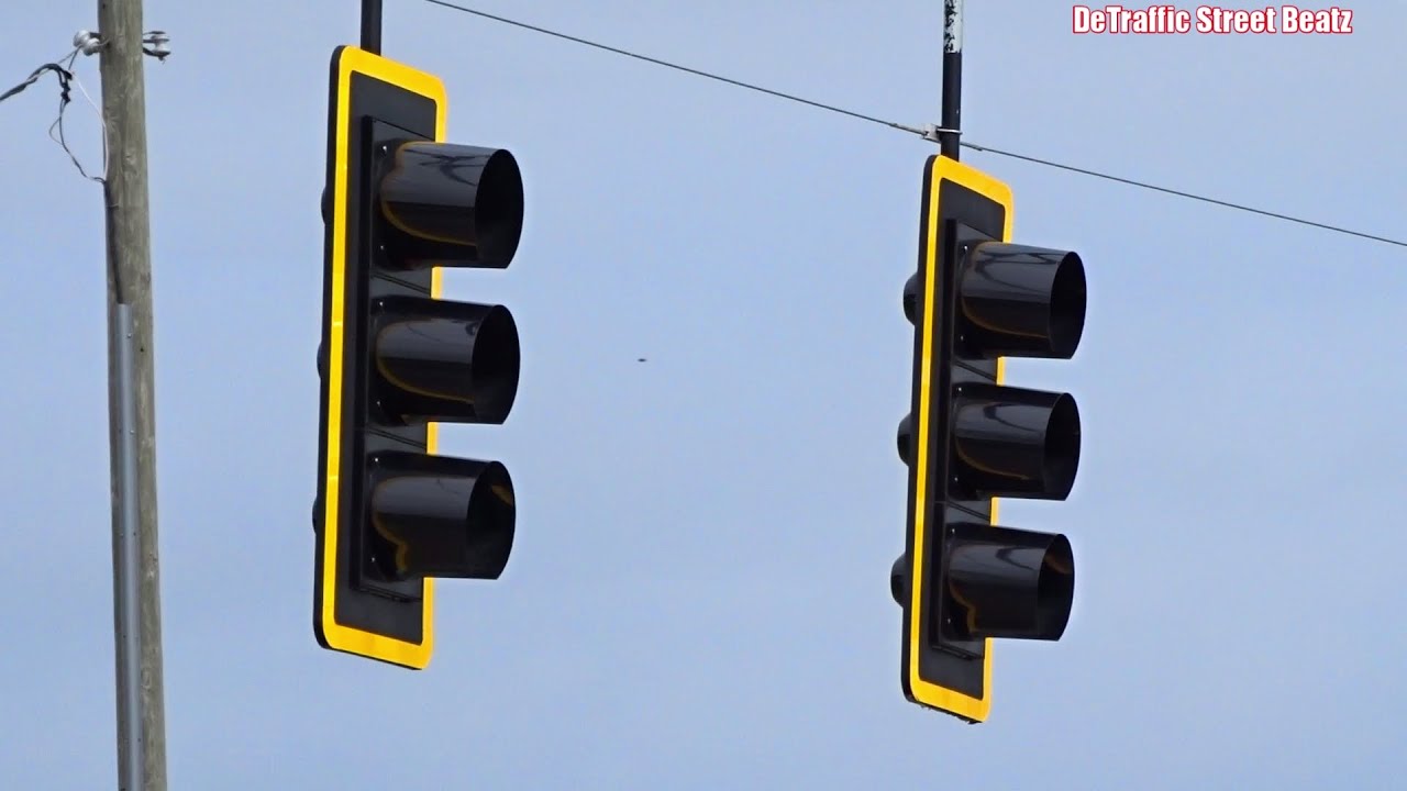 New Black Traffic Lights Crosswalk Flashing Signals YouTube