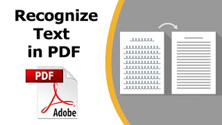 How to recognize text in pdf using adobe acrobat pro dc