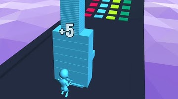 Colour Stack Gameplay | Satisfying Tower Building Fun