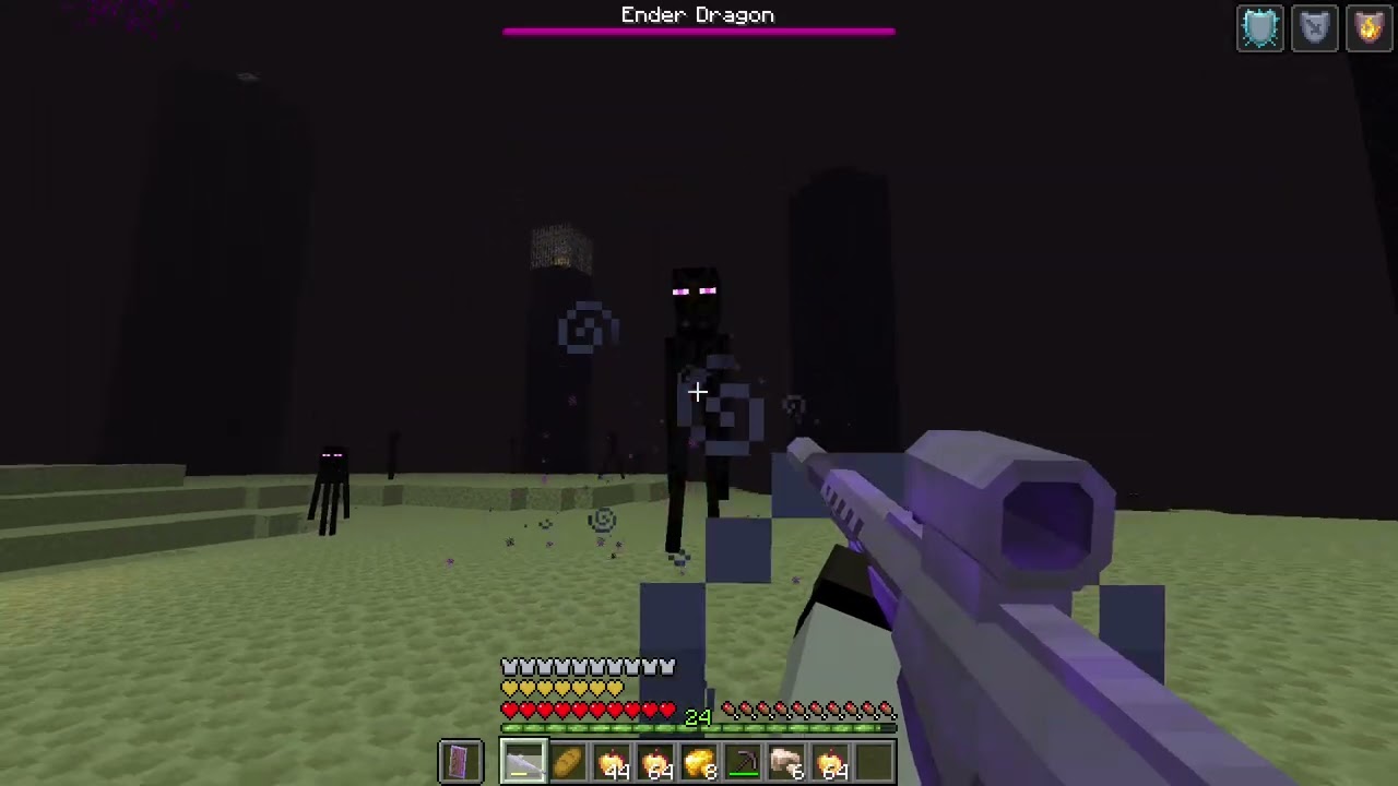 Can i beat the Ender Dragon with guns? part 1