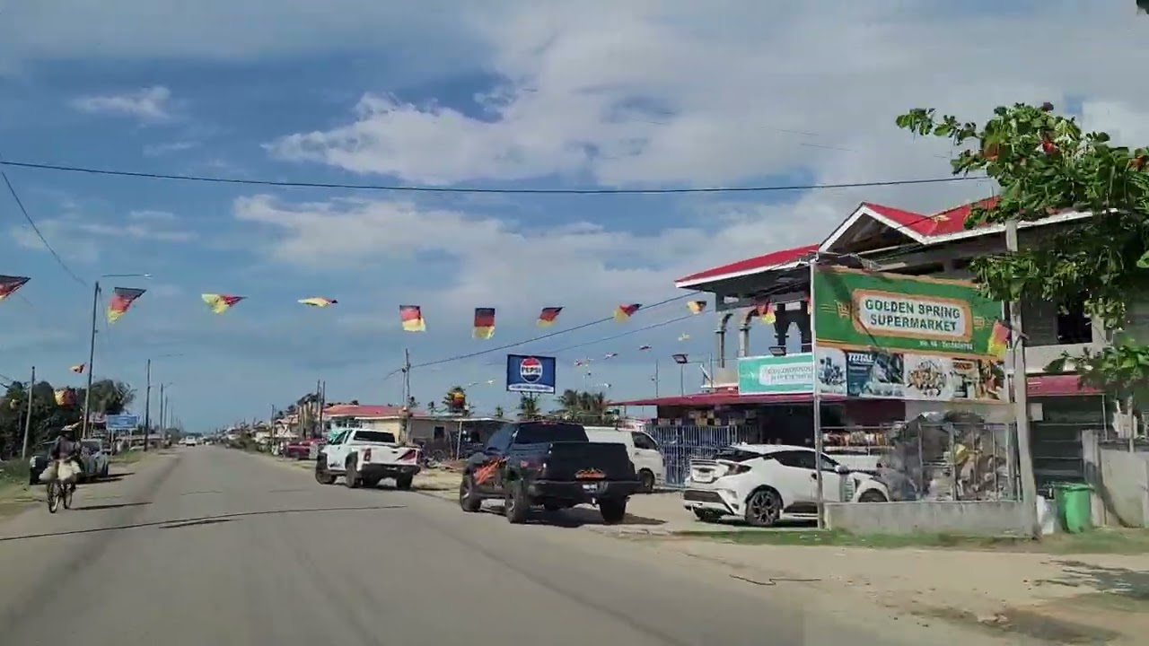 Driving on along the Corentyne  in Guyana 🇬🇾 