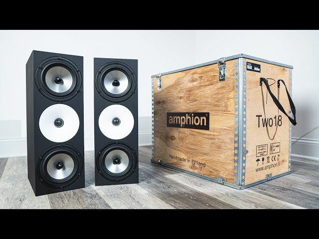 Amphion two18 & the CRAZY BOX it comes in! (review) class=