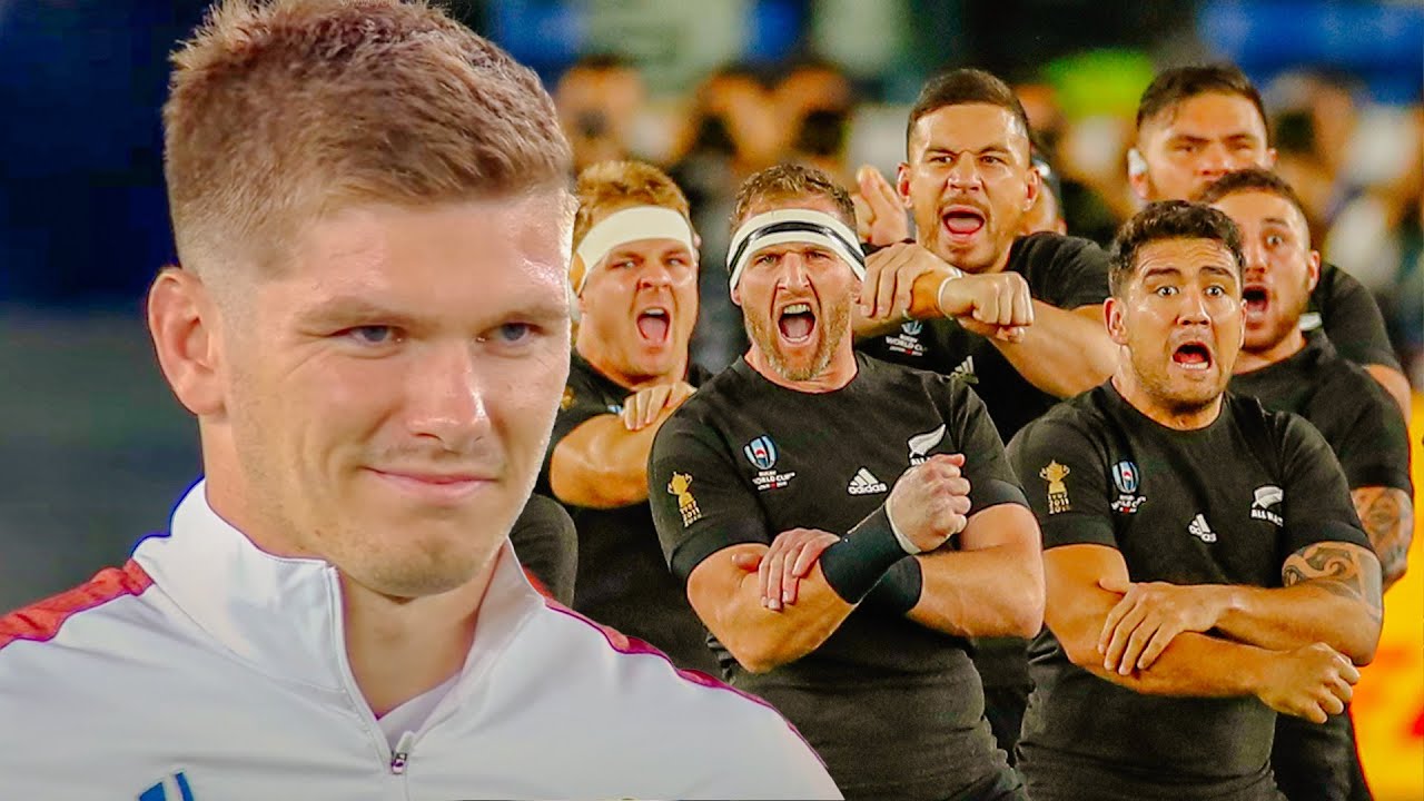 Owen Farrell's INCREDIBLE reaction to All Blacks haka | England v New Zealand | Rugby World Cup 2019