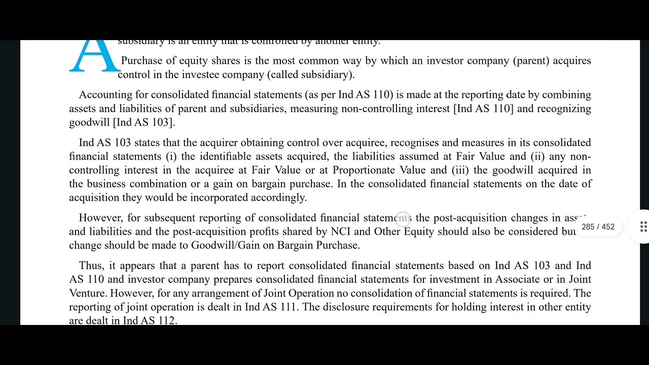 CONSOLIDATED FINANCIAL STATMENTS/ CFR/CMA FINAL/INTRODUCTION/#1