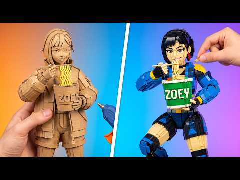 LEGO vs Cardboard! KPOP Demon Hunters in the Ultimate Gamebooks