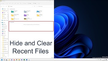 Hide Recently Used Files in Windows