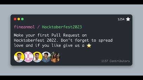 GitHub - fineanmol/Hacktoberfest2024: Make your first Pull Request on Hacktoberfest 2024. Don