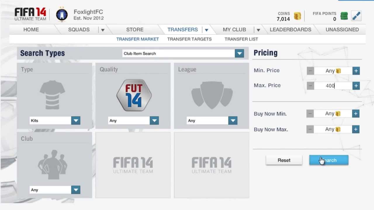 Fifa 14 Trading Tips - Kits and Badges Trading