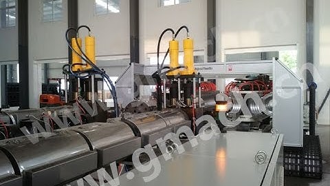GMACH double piston screen changer for double wall corrugated pipe extrusion line
