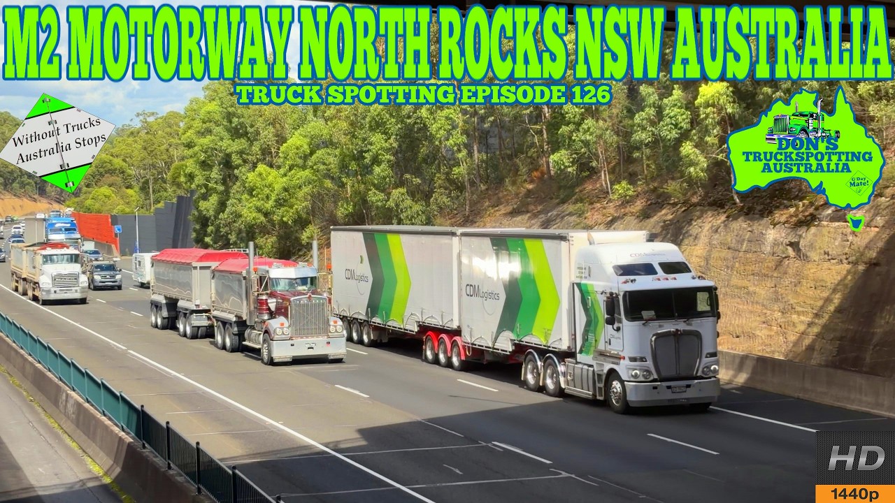 Don's Aussie Truck Spotting Episode 126 M2 Motorway North Rocks NSW Australia #truckspotting #trucks