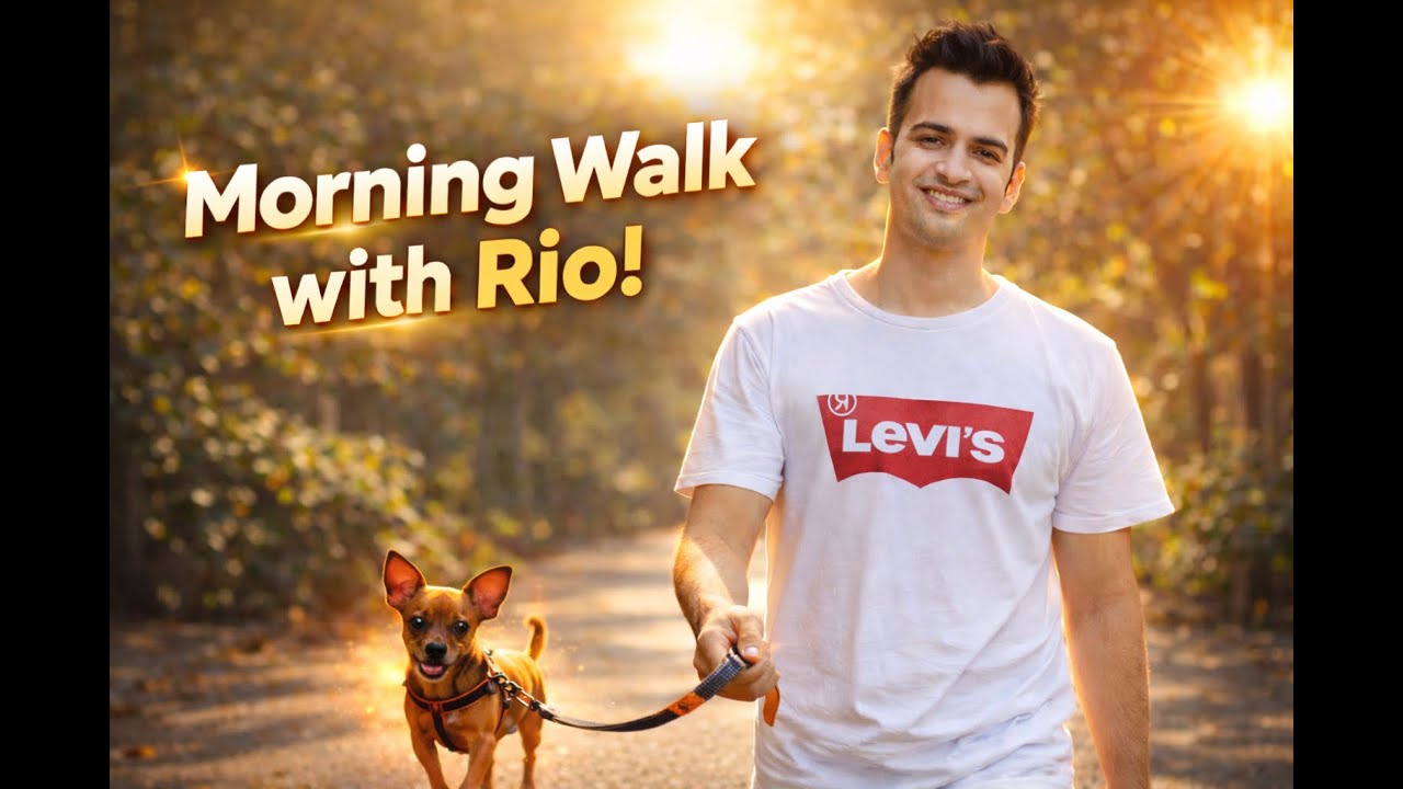 Morning walk with Rio || Early Morning Utha diya