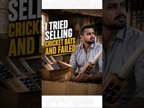 "Tried selling cricket bats at 23… and failed. 😅 Lessons learned, hustle tested, dreams bigger