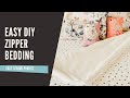 Easy DIY Zipper Bedding Tutorial