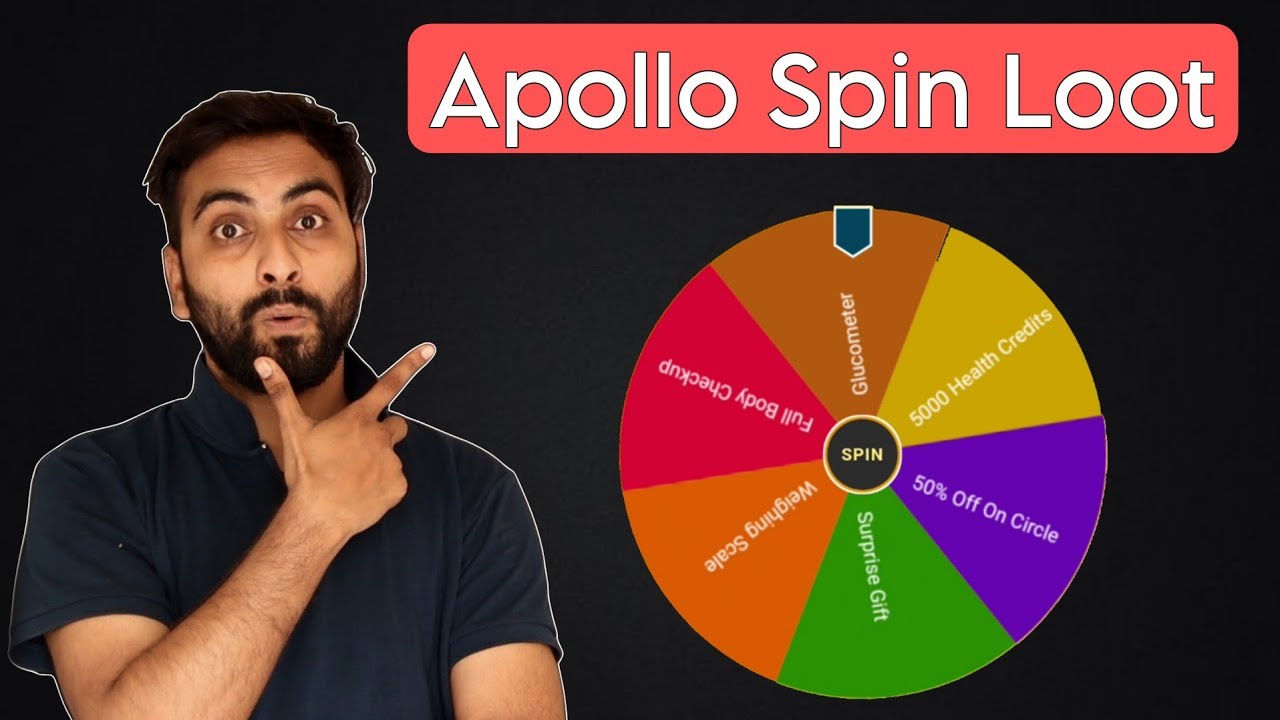 Apollo Spin & Win Big Loot, Get Free Weighing Scale, FREE 5000Hc, Glucometer, In Apollo Spin Loot,