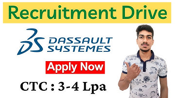 Dassault Systems Recruitment 2021| Java / Javascript / C++ Engineer | Off Campus Drive for Freshers