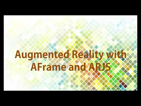 1. AR with AFrame and ARJS