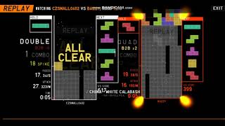 TETR.IO 300+ APM again (also my highest record)