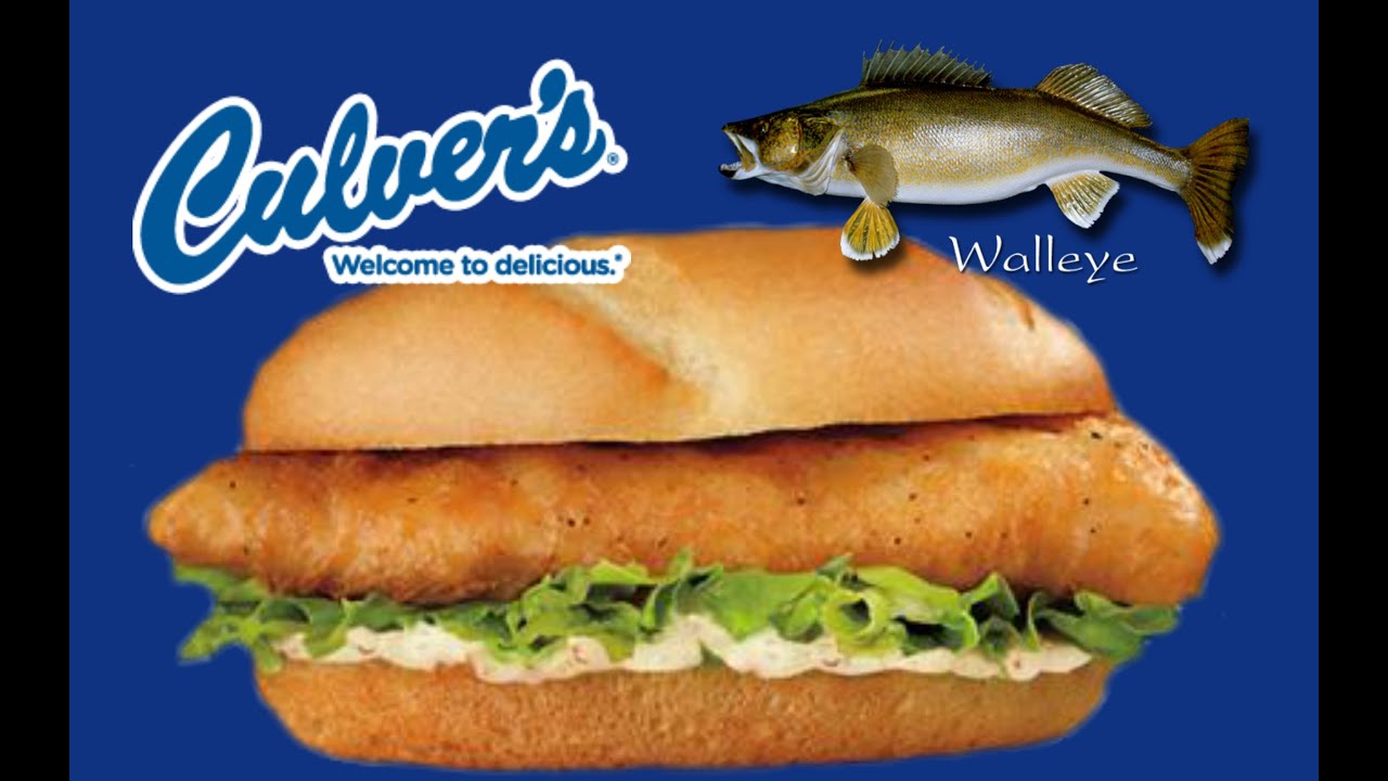 New Culver'S Walleye Sandwich Review # 108 - Youtube