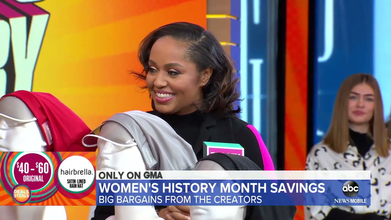 GMA’s Deals & Steals features Hairbrella, The Rain Hat Reinvented!