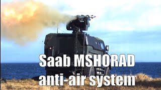 Saab MSHORAD Anti Air System - Driving and RBS  70 Missile Engagement