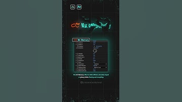 🌪️ Master the CC Mercury Effect | After Effects Motion Graphics Tutorial