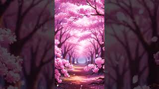 Cherry Blossoms In The Wind Soft Falling Petals Ambience