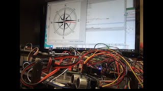 Tri-Track Tank Robot Rover Magnetometer Java Compass Bean Wireless Networked Robots Bench Test