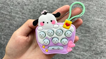 Mini Pochacco Speed Push Popit Fidget Game Unboxing and Review 2024 - Satisfying Console ASMR