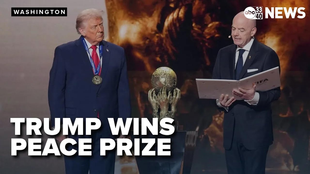 President Trump wins inaugural FIFA peace prize