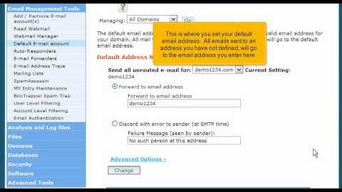 How to create a default (catch-all) email account in cPanel