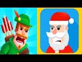 Bowmasters - All CHaracters Unlocked Unlimite Coins and Gems Hack - Santa Mobile Gameplay