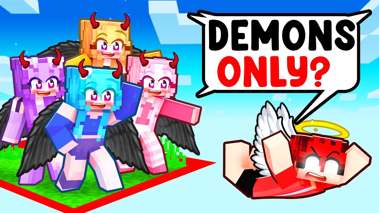 One ANGEL Chunk vs One DEMON Chunk in Minecraft!