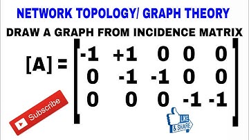7. DRAW A GRAPH FROM INCIDENCE MATRIX AND REDUCED INCIDENCE MATRIX
