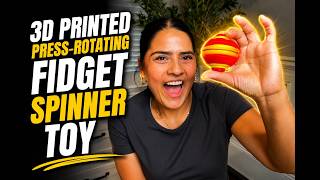 Fidget Spinner you NEED! - 3D Printed Press-Rotating Fidget Spinner Toy, Mechanical Kinetic Desk Toy screenshot 4