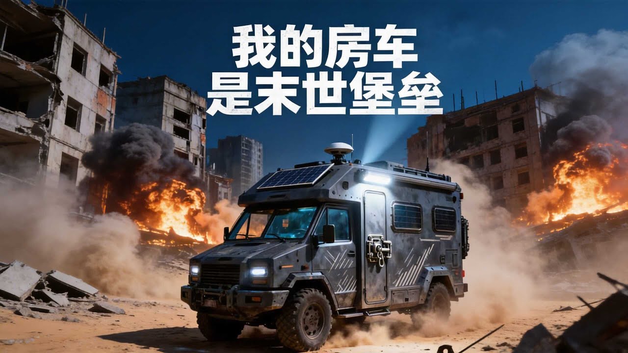 【AI末日回憶錄】《我的房車是末世堡壘》離婚帶女母親意外激活末世房車系統，駕無限能源房車逃亡，升級囤貨護女闖危機 #AI末日回憶錄 #AI #末日 #喪屍 #重生