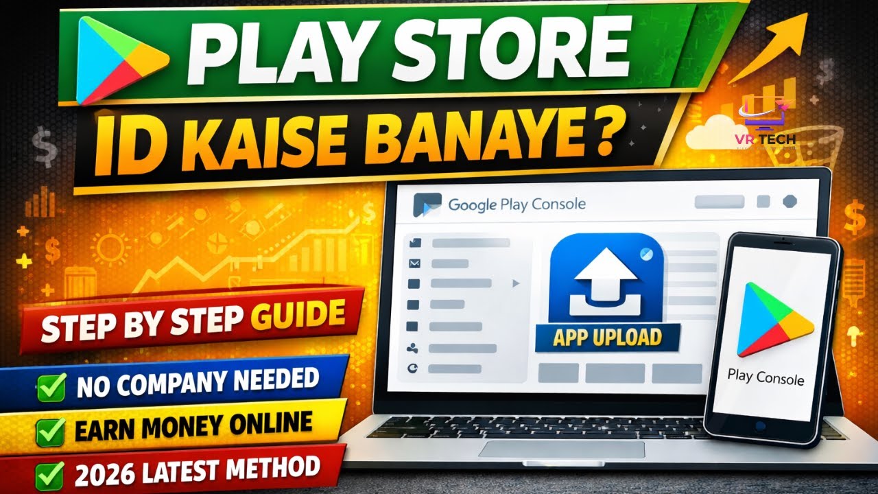 2026 Me Play Store ID Kaise Banaye | New Rules & Charges Explained | VR TECH