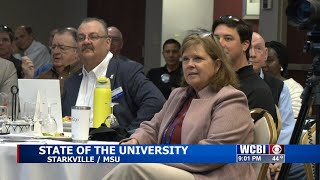 MSU President Mark Keenum speaks at Starkville Rotary Club
