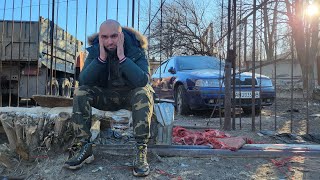 Подбитая Skoda Octavia из Донецкой области