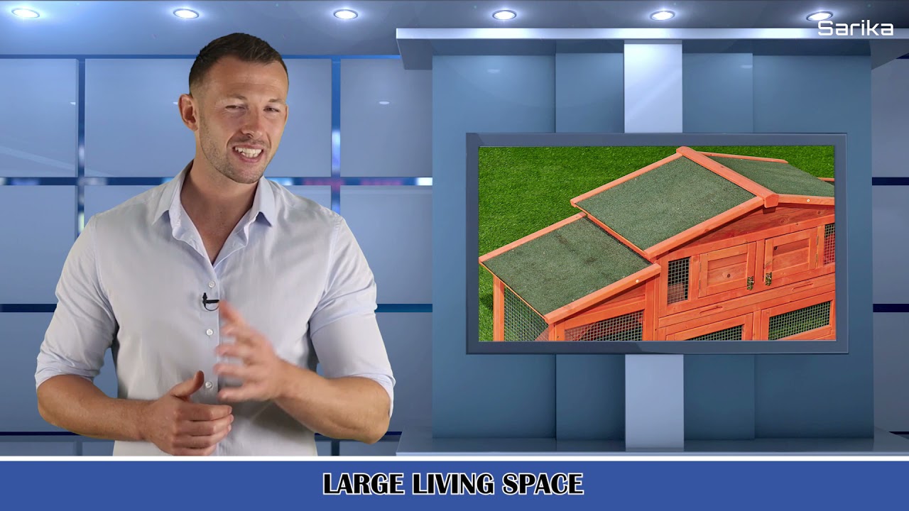 Wooden Hutch for Rabbits Waterproof Protection Perfect Outdoor Addition