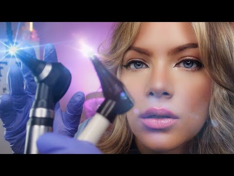 ASMR Best Otoscope Ear Exam, Soft Spoken to Inaudible Whispers, Ear to Ear Binaural Audio
