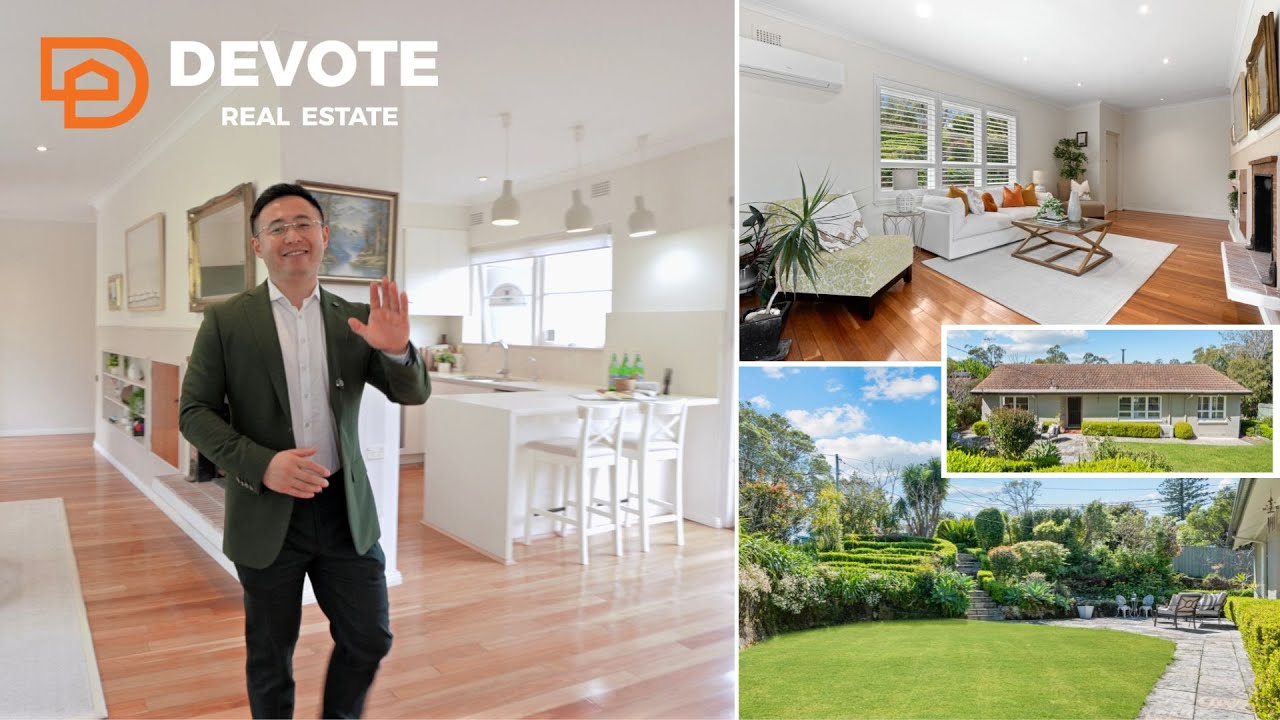 SOLD by TOM ZHANG & DANIEL: 45 Ivey Street Lindfield NSW 2070 - Brick Home with Picturesque Gardens