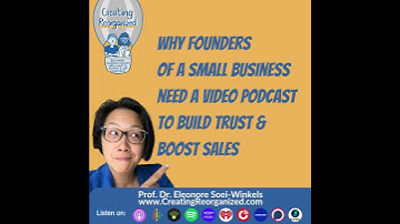 Why founders of a small business need a video podcast to build trust and boost sales, CreatingReo...