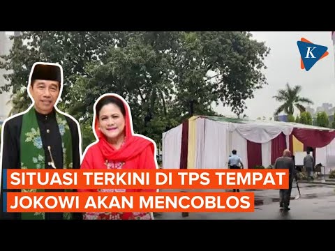 Situasi Terkini TPS 10 Gambir Tempat Presiden Jokowi Akan Mencoblos