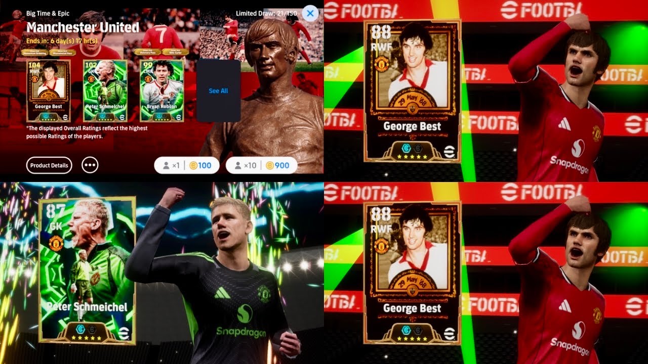 Manchester United Pack Opening 🔥 George Best, Peter Schmeichel & Robson Pack Opening 🔥 eFootball 26