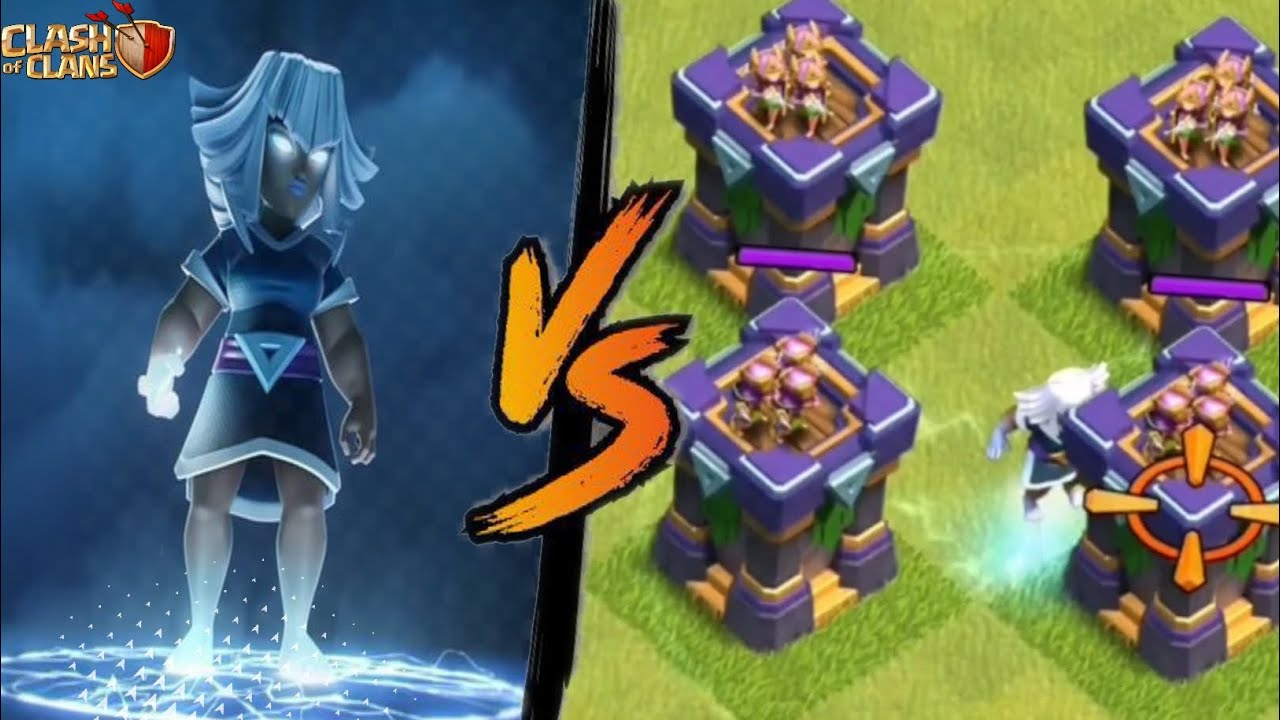 Max Electro Titan Vs Every Level Archer Tower  ||Clash Of Clans||