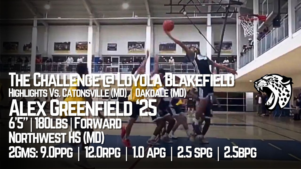 The Challenge @ Loyola Blakefield • Alex Greenfield Highlights Vs. Catonsville (MD) | Oakdale (MD)