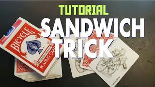 BEST sandwich card trick EVER MADE, performance TUTORIAL